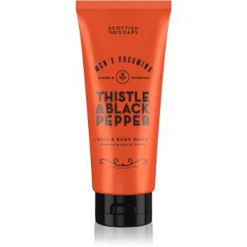 Scottish Fine Soaps Thistle & Black Pepper gel de duș pentru barbati - imagine 2